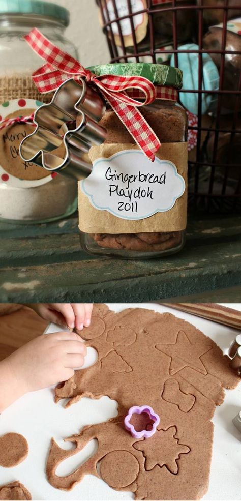 Gingerbread Play Dough, Mason Jar Cookies Mix, Diy Gifts In A Jar, Cookie Mixes, Mason Jar Gifts Diy, Mason Jar Cookies, Birthday Decorations For Men, Christmas Cookies Gift, Diy Gifts For Men