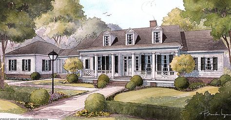 House Plans with Mother-in-Law Suites So She’ll Never Miss a Mama-Daughter Movie Night | Southern Living Empty Nester House Plans, Southern Living House, Southern Living House Plans, Southern House Plans, Cottage Plan, One Story Homes, Cottage House, Cottage House Plans, Good House