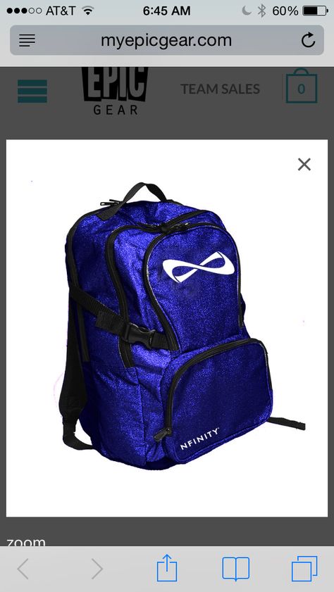 Limited edition Nfinity backpack. Love that it's school and Abbey's new competition squad color. Nfinity Cheer Shoes, Nfinity Backpack, Nfinity Cheer, Cheer Stretches, Tumbling Cheer, Cheer Backpack, Cheer Tryouts, Cheer Gear, Cheer Spirit