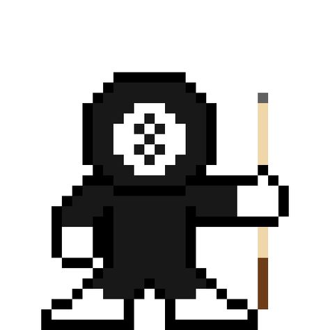 8 Ball, 8 Bit, Pixel Art, Darth Vader, Marvel, Fictional Characters, Art