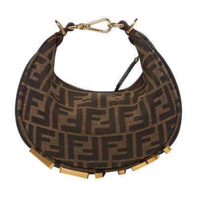 Find FENDI Mini Graphy Hobo Bag on Editorialist. Mini fendigraphy hobo bag Fendi Mini Bag, Fendi Monogram, Fendi Mini, Fendi Shoulder Bag, Bag Outfit, Luxurious Fabric, Brown Bags, Brown Beige, Smooth Texture