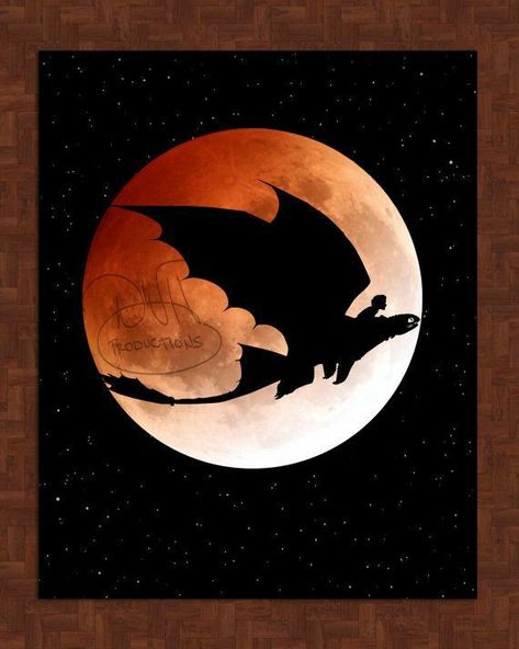 Toothless Hiccup, Copper Wall Art, Hiccup And Toothless, Night Stars, Dragon Wall, Dragon Trainer, Moon Painting, Galaxy Painting, Train Your Dragon