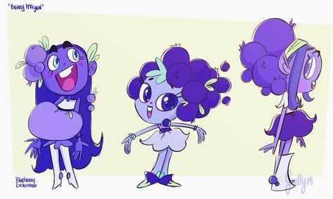 Giully Leão on Instagram: “Exploring #blueberry from a new project that I'm developing . . . . . . #characterdesign #cute #fruit #strawberry #pineaple #cherry #grape…” Fruits Character Design, Cherry Character Design, Grape Character Design, Cute Grape Drawing, Grape Outfit, Blueberry Character Design, Grape Clusters Drawing, Grape Character, Fruit Character Design