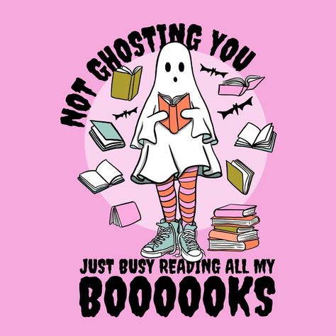 I can't wait for the Fall season and Halloween! This is a t-shirt design I made for my bookish friends who also like to read booooks. #molliehendrickart #etsyseller #cuteghost #halloweenmerch #booklovers Bookish Halloween, I Can't Wait, Cute Ghost, Fall Season, T Shirt Design, The Fall, Shirt Design, Book Lovers, To Read