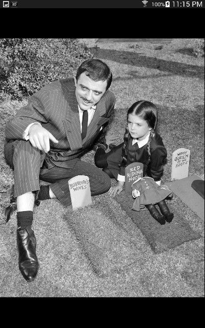 Special Father / Daughter Time Lisa Loring, Addams Family Poster, Original Addams Family, The Addams Family 1964, Addams Family Tv Show, The Adams Family, John Astin, John Kenn, Tv Dads