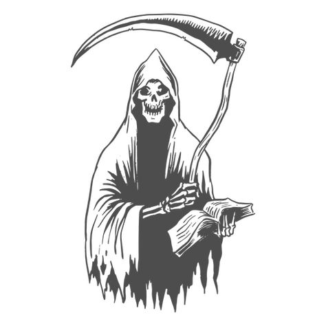 Grim Reaper Drawing, Reaper Drawing, Grim Reaper Halloween, Holiday Logo, Grim Reaper Tattoo, Reaper Tattoo, Grim Reaper Art, Linoleum Print, Vector Graphics Design