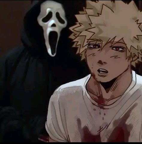 Bakugou Cosplay, Bakugo Katsuki Fanart Cute, Best Crossover, Bakugou Manga, The Darkest Minds, Hottest Anime Characters, Halloween Icons, Ghost Faces, A Ghost