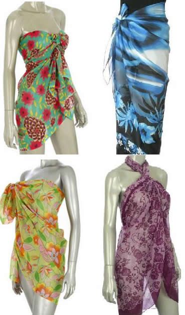 How To Tie a Sarong.  Tying a sarong  beach wrap cover-up is a great way to arrive in style!  These photo examples show a few ideas on how to make a sarong look like a dress or skirt.  Find these swimsuit beach wraps and more on Ebay at Fashion Nouveau. http://stores.ebay.com/Fashion-Nouveau/SARONG-COVER-UP-/_i.html?_fsub=2977232017&_sid=144725257&_trksid=p4634.c0.m322 How To Tie A Sarong, Sarong Tying, Wrap Bathing Suit, Sarong Dress, Sarong Wrap, Ways To Wear A Scarf, Beach Sarong, Diy Vetement, Diy Scarf