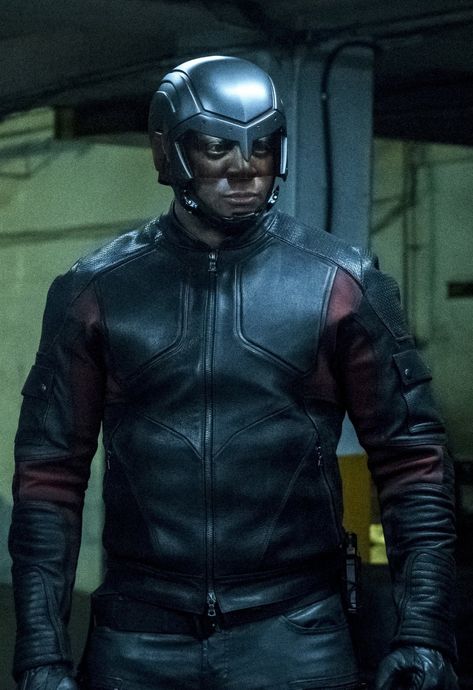 John Diggle | Spartan (David Ramsey in Arrow, Season 6, 2017) Arrow Season 6, Gossip Girl Season 1, Leather Costume, Good Luck Chuck, John Diggle, David Ramsey, Supergirl 2015, Celebrities Leather Jacket, Team Arrow