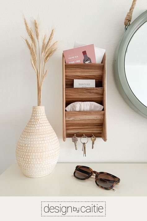 Entry Shelf Ideas Entrance, Place For Keys Entryway, Kitchen Entryway Ideas Entrance, Entry Way Organizer Wall, Key Rack Ideas Entryway, Key Storage Ideas Entryway, Shelf For Keys Entryway, Small Entryway Shelf And Mirror, Tiny Entryway Ideas