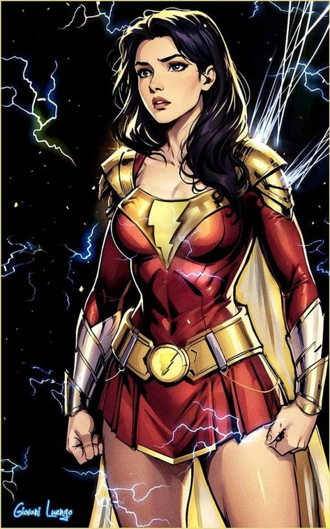 Mary Marvel Shazam, Shazam Comic, Shazam Dc Comics, Original Captain Marvel, Mary Marvel, Woman Images, Pic Beautiful, Dc Comics Girls, Comic Book Art