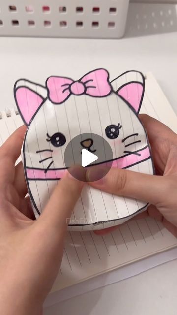 How To Draw A Squishmallow Step By Step, Diy Squishmallow Crafts, Paper Squishy Squishmallow, How To Draw Squishmallows, Sqishmelow Drawing, Easy Cute Drawings For Kids, How To Make Paper Squishies, How To Make A Squishy, Paper Squishies Ideas