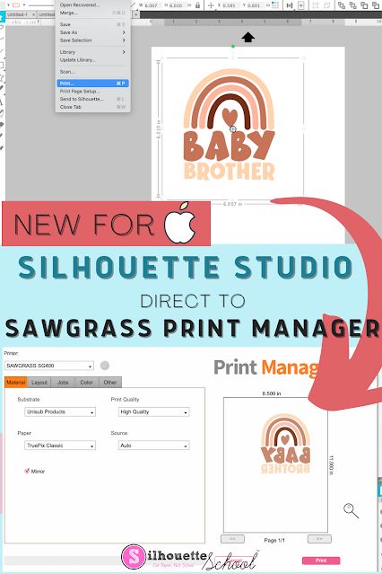 Sawgrass Sublimation Printer, Sawgrass Sg500, Vinyl Projects Silhouette, Silhouette School Blog, Sublimation Gifts, Small Business Help, Silhouette School, Silhouette Cameo Tutorials, Silhouette Tutorials