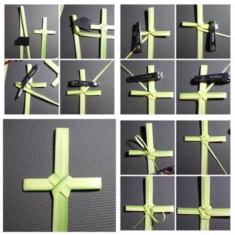 Palm Sunday, how to make a cross Palm Sunday Activities For Kids, Sunday Activities For Kids, Palm Sunday Activities, Palm Sunday Decorations, Palm Cross, Palm Sunday Crafts, Sunday Activities, Worship Art, Church Nursery