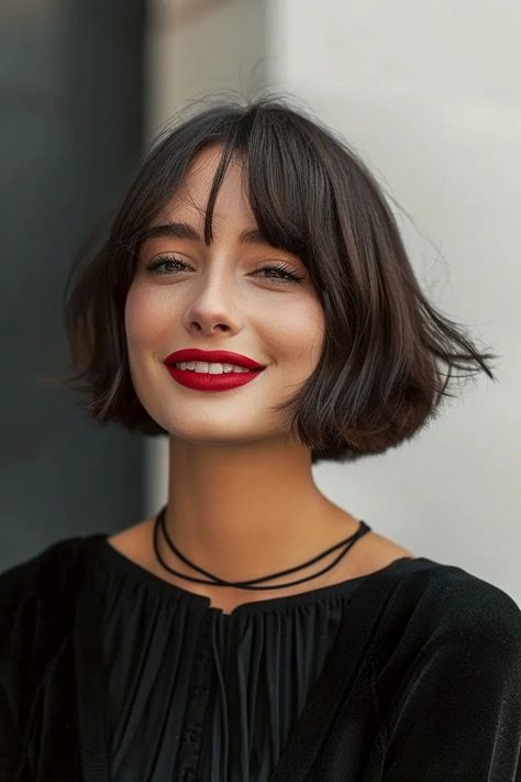 Bob Oval Face, Haircuts 2022, French Bob, Soft Gamine, Bob Haircut With Bangs, Oval Face, Bob Haircut, Oval Faces, Hair Colour