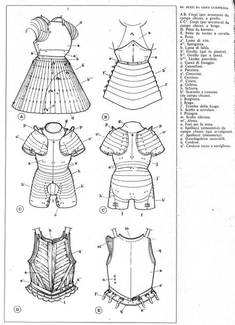 Cardboard Armor, Armor Drawings, Armour Plate, Knight Drawing, Armor Reference, Armor Drawing, Century Armor, Armor Design, Armor Clothing