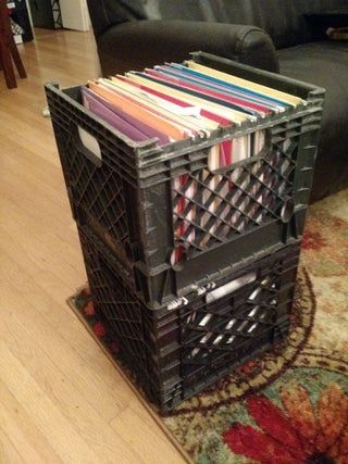 Milk Crate Filing Cabinet : 6 Steps (with Pictures) - Instructables Milk Crates Diy, File Box Organization, Crate Bookcase, Organize Files, Wall File Organizer, Diy File Cabinet, Hanging File Organizer, File Cabinet Makeover, Glam Office