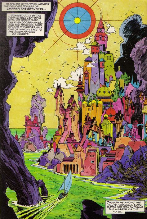 P Craig Russell, Comic Artwork, Castle Drawing, Art Examples, 70s Sci Fi Art, Scifi Fantasy Art, Swag Art, Bd Comics, Occult Art