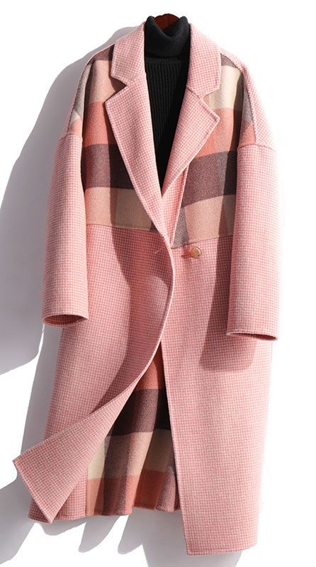 Fall Coats, Plaid Wool Coat, Fall Fashion Coats, Mode Kimono, Burberry Coat, Winter Mode, Mode Casual, Fall Coat, Cotton Coat