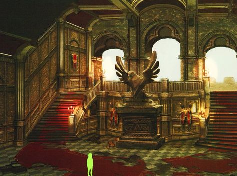 Hyrule Castle concept art, from the Breath of the Wild Master Works art book Zelda Concept Art Breath Of The Wild, Hyrule Castle Breath Of The Wild, Breath Of The Wild Concept Art, Botw Hyrule Castle, Zelda Castle, Castle Concept Art, Castle Concept, Character Bedroom, Castle Layout