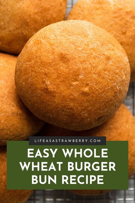 Whole Wheat Sourdough Hamburger Buns, Whole Wheat Burger Buns Recipe, Wheat Burger Bun Recipe, Healthy Hamburger Buns, Whole Wheat Buns Recipe, Wheat Buns Recipe, Whole Wheat Hamburger Bun Recipe, Sub Buns Recipe, Healthy Dough