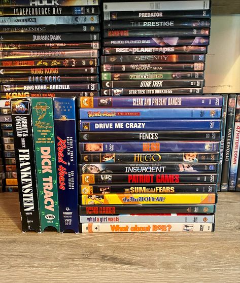 Vhs Collection, Jupiter Ascending, Kirsten Vangsness, King Kong Vs Godzilla, Bookshelf Organization, Star Trek Into Darkness, Abbott And Costello, Skull Island, Family Video