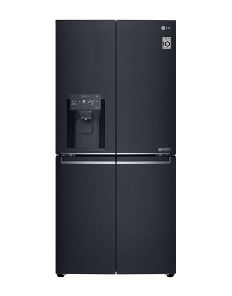 Matte Black Fridge, Matte Black Refrigerator, Lg Fridge, French Door Fridge, Fridge Odor, Fridge Lg, Black Refrigerator, Door Fridge, Hidden Hinges