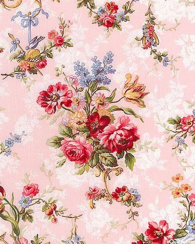 Fabric flower, red, pink. Floral Wallpaper, Free Printable, Shabby Chic, Roses, Flowers, Floral, Red, Pattern, Pink