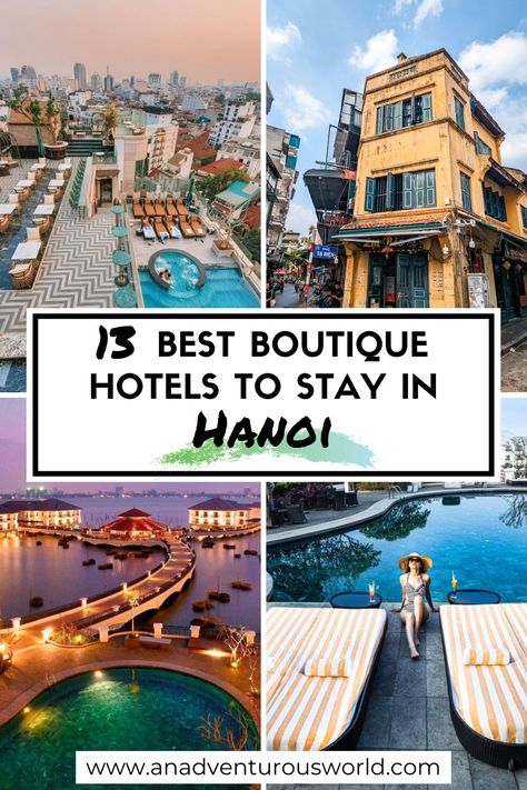 From glitzy high-rises to hotels with charming French architecture, these are the coolest hotels in Hanoi for your next holiday in Vietnam. #hanoi #hanoihotels #hotelsinhanoi #besthotelsinhanoi #boutiquehotelsinhanoi #coolhotelsinhanoi #coolesthotelsinhanoi #luxuryhotelsinhanoi #wheretostayinhanoi Things To Do In Hanoi, Where To Stay In Hanoi, Hanoi Architecture, Hanoi Itinerary, Coolest Hotels, Malaysia Trip, Best Hotels In Hanoi, Hanoi Travel, Hanoi Nightlife