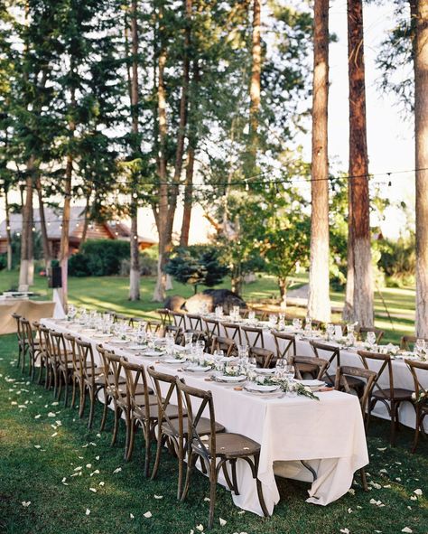 La Tavola Fine Linen Rental: Nuovo Ivory with Tuscany Natural Napkins | Photography: Jeremiah and Rachel Photography, Venue: Glacier Mountain Lodge, Menu: inLoftcalligraphy, Rentals: Empress Tents & Events, Catering: Desoto Grill Woodsy Reception, Mountain Wedding Reception, Mountain Reception, Glacier Wedding, Wood Wedding Decorations, Lavender Farm Wedding, Open Air Chapel, Candlelit Wedding, Wedding In The Mountains