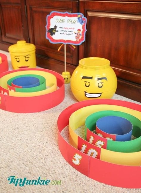 Homemade Skee Ball | Lego Games Church Carnival Games, Carnival Party Games, Lego Movie Party, Diy Carnival Games, Homemade Carnival Games, Fall Festival Games, Carnival Games For Kids, Diy Carnival, Festival Games