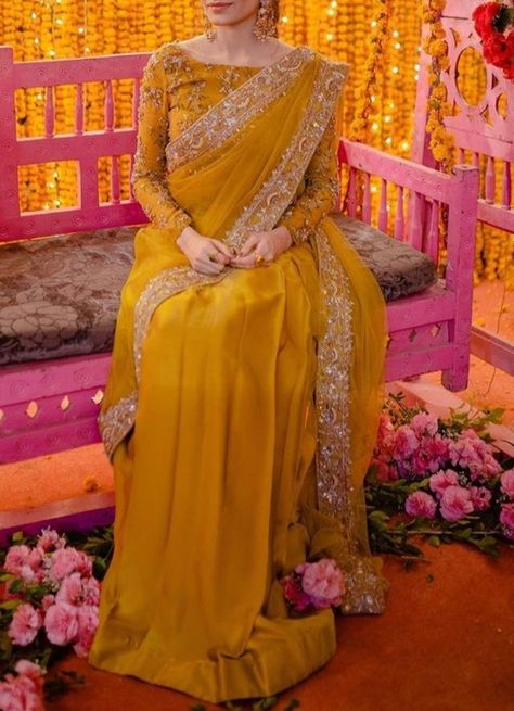 Mayon Dress, Haldi Dress For Bride, Mayon Dresses, Saree Looks, Haldi Dress, Haldi Outfits, Mehndi Dress, Latest Bridal Dresses, Gotta Work