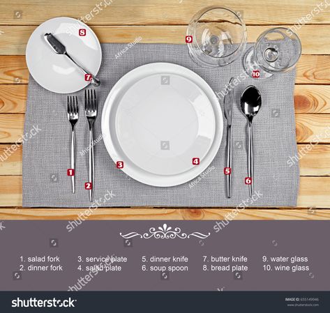 Cutlery Layout On Table, Table Silverware Setup, Cutlery Placement, Restaurant Service, Bakery Menu, Dining Etiquette, Events Decor, Pant Suit, Table Arrangements