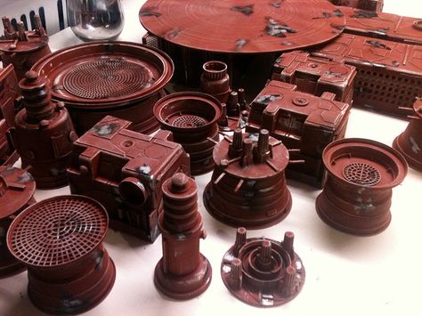 Doctor Merkury's Lab: Sci Fi terrain on the Cheap! Battletech Terrain, Scifi Terrain, Star Wars Legion Terrain, Zone Mortalis, Terrain Building, Necromunda Terrain, Foam Cosplay, Adeptus Titanicus, Miniature Terrain