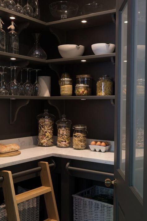 Kitchen Organization Countertops, Classic Farmhouse Kitchen, Humphrey Munson, House Pantry, Pantry Inspiration, Pantry Room, Kitchen Confidential, Pantry Remodel, Farmhouse Kitchen Island