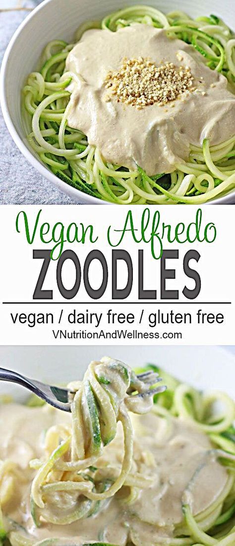 Vegan Zucchini Pasta, Zucchini Noodle Recipe, Recipe Zucchini, Recipes Zucchini, Vegan Alfredo, Resep Pasta, Zucchini Noodle, Zucchini Noodle Recipes, Pasta Recipes Alfredo