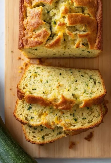 Zucchini Cheese Bread Recipe

Ingredients

- 2 cups grated zucchini
- 1 cup shredded cheddar cheese
- 1/2 cup vegetable oil
- 2 large eggs
- 1 1/2 cups all-purpose flour
- 1 teaspoon baking soda
- 1 teaspoon salt
- 1/2 teaspoon black pepper

Instructions

- Preheat oven to 350°F (175°C) and grease a 9x5 inch loaf pan. 
- In a large bowl, whisk together the oil and eggs until well combined. Fold in the grated zucchini and cheese. 
- Full Recipe on... Zucchini Breakfast Recipes, Zucchini Cheese Bread, Large Zucchini Recipes, Jamie Oliver Pizza, Shredded Zucchini Recipes, Cornbread Loaf, Savory Zucchini Bread, Zucchini And Cheese, Zucchini Cornbread