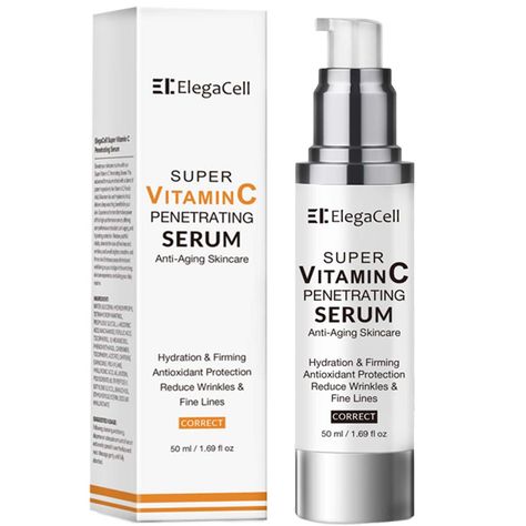 PRICES MAY VARY. Super Vitamin C Infused: Our Super C Serum is enriched with Super Vitamin C, a potent antioxidant that neutralizes free radicals and reduces the appearance of age spots for a more even skin tone. All-In-One Anti-Aging Solution: This serum is formulated to address multiple signs of aging, including fine lines, wrinkles, and dullness, providing a comprehensive skincare solution for mature skin. Tailored for Women Over 70: Specifically designed for the unique skincare needs of wome Vitamin C Face Serum, Anti Aging Vitamins, Vitamin C Serum, Anti Aging Serum, Age Spots, Youthful Skin, Free Radicals, Aging Skin Care, Beauty Routine