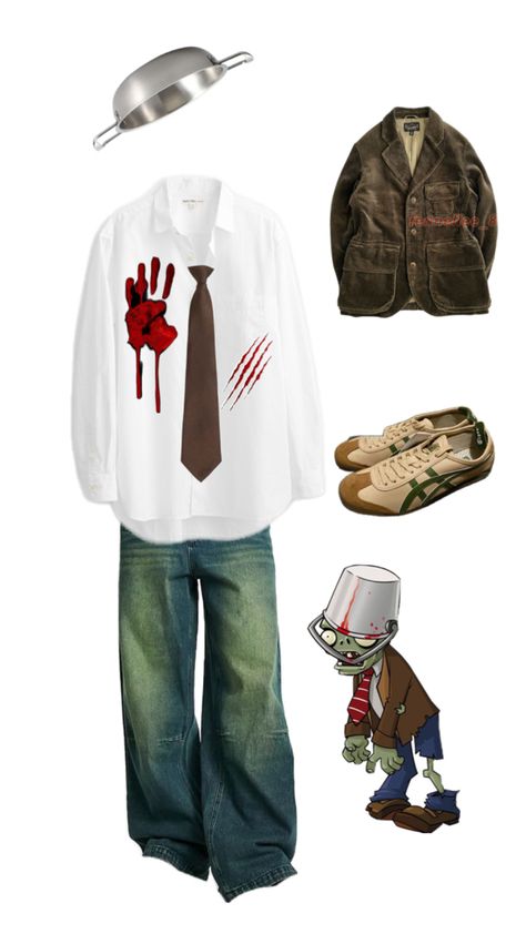 plants vs zombie Zombie Costume, Plants Vs Zombies, Zombie, Halloween Costumes, Plants