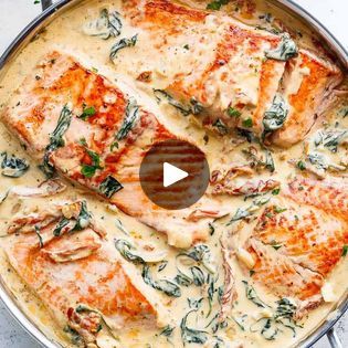 Creamy Garlic Butter Tuscan Salmon | ✴️ 𝙍𝙀𝘾𝙄𝙋𝙀: https://cafedelites.com/creamy-garlic-butter-tuscan-salmon/
This GARLIC BUTER TUSCAN SALMON is rich and creamy, crispy on the outside, tender... | By Cafe DelitesFacebook Salmon Butter, Tuscan Salmon Recipe, Tuscan Salmon, Cafe Delites, Salmon Recipe, Creamy Garlic, Family Dinners, Garlic Butter, Salmon Recipes