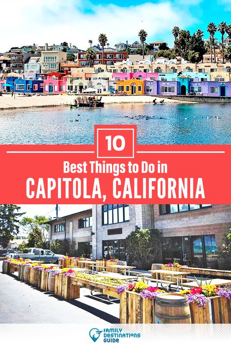 Capitola California, Capitola Beach, California Travel Guide, Luxury Travel Destinations, Santa Cruz California, Usa Travel Guide, Seaside Town, Visit California, California Travel Road Trips