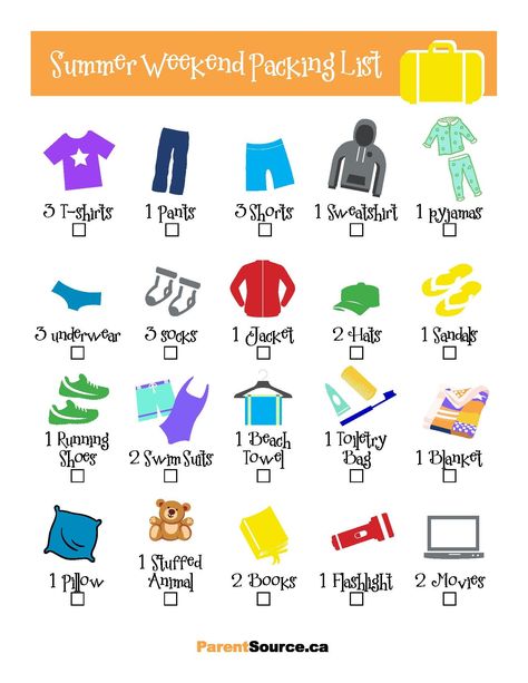 What To Pack For Summer Camp 1 Week, Summer Camp Packing List For Teens, Camp Checklist For Girls Packing Lists, Things To Pack For Camping Teens, Back Country Camping Packing List, Rv Packing List, Packing List Kids, Chile Trip, Weekend Packing List