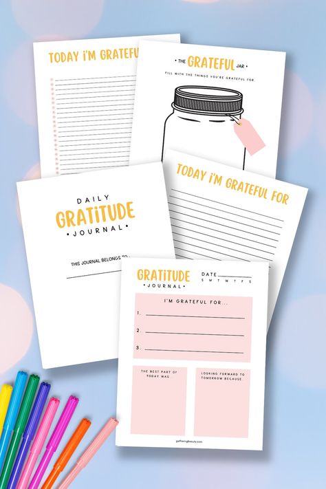 Gratitude Printable Free, Gratitude Template Free Printable, Free Gratitude Journal Printable, Gratitude Journal Ideas Notebooks, Gratitude Journal Free Printable, Daily Gratitude Journal Template, Printable Meal Planner Monthly, Free Printable Journal, Cleaning Checklist Template