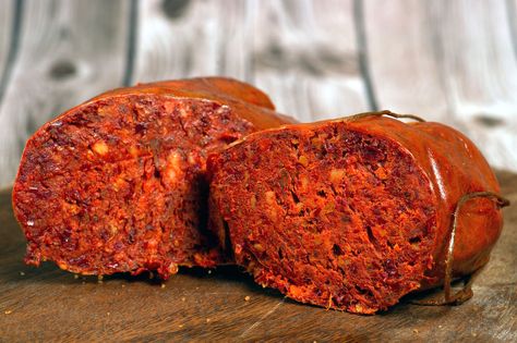 'Nduja Pasta | Authentic Calabrian 'Nduja Recipe Nduja Recipe, Italian Salami, Italian Recipes Traditional, How To Peel Tomatoes, Delicious Pasta, Spicy Pork, Fruit Pizza, Drying Pasta, Pork Sausage