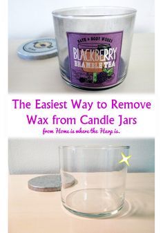 Clean Candle Jars, Leftover Candle Wax, Reuse Candle Jars, Leftover Candle, Repurpose Candle Jars, Candle Reuse, Old Candle Jars, Candle Wax Removal, Empty Candle Jars