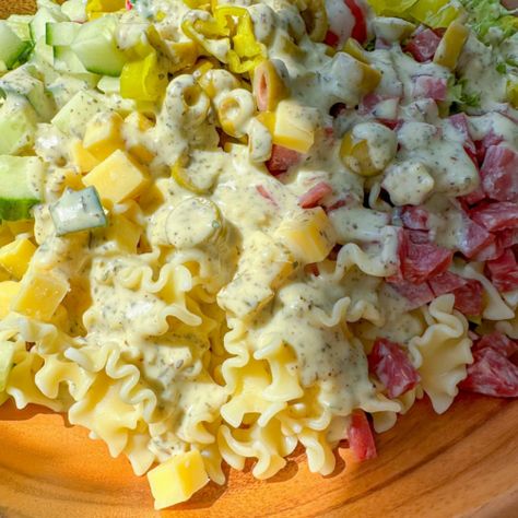 Italian Grinder Pasta Salad 1 Italian Grinder Pasta Salad The Modern Nonna, Italian Grinder Pasta Salad, Viral Grinder Sandwich, Grinder Pasta Salad, Shopska Salad, Italian Grinder, The Modern Nonna, Modern Nonna, Grinder Sandwich