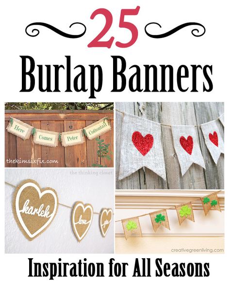 The Kim Six Fix: 25 Burlap Banners: Inspiration for all Seasons Farmers Wedding, Burlap Banners, Medieval Games, Letter Craft, Burlap Garland, Burlap Projects, Garland Diy, Easter Banner, Flashback Friday