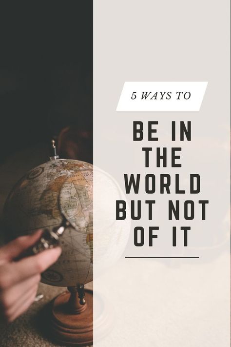 The phrase, ‘be in the world but not of the world’ is a common expression that’s often quoted as Scripture. Although the phrase itself doesn’t appear in the Bible, the notion is consistent with what the New Testament teaches. This concept of being in the world but not of it is being increasingly difficult for followers of Jesus. Yet, it’s also becoming increasingly important. We need to both understand what this means and also how we can practically live it out. Not Of The World, Top Bible Verses, Jesus Praying, Books You Should Read, Inspirational Verses, World Quotes, The New Testament, Bible Passages, Jesus Bible