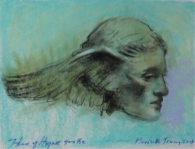 Fine Art by Priscilla Treacy: Head of Hypnos Hypnos God Of Sleep, Hypnos God, God Of Sleep, Health Care Tips, Conte Crayon, Hp Lovecraft, Greek Gods And Goddesses, Dog Print Art, Roman Mythology