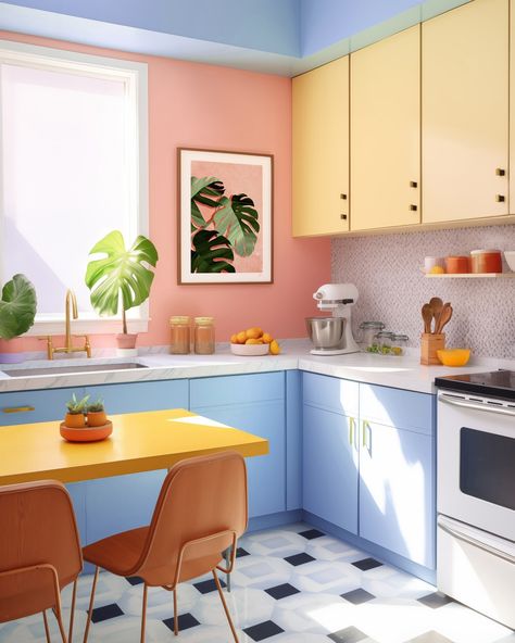 Check out my blog post on how to spruce up your kitchen decor! Re-vamp your kitchen style with our latest blog post! Discover simple yet effective ways to refresh your space. Which tip do you think you'll try first? Let us know below! #KitchenDecorIdeas #DIYHome #HomeDecorTips #newblogpost Yellow Home Interior, Manger Diy, 70s Interior, Frame Poster, Colour Pop, Yellow Colour, Happy Pills, Classic Decor, Floral Prints Art